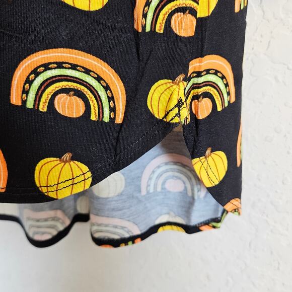 Modcloth Winning Them Over Short Sleeve Top Black Pumpkin Women's Medium Casual - Picture 6 of 8